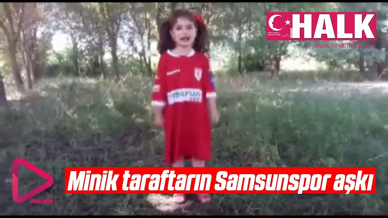 Minik taraftarın Samsunspor aşkı