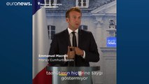 Macron: NATO üyesi olduğunu iddia eden Türkiye'nin Libya'da tarihi ve cezai sorumluluğu var