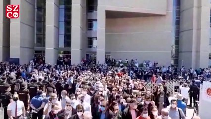 Adliye önünde 'Savunma Mitingi'