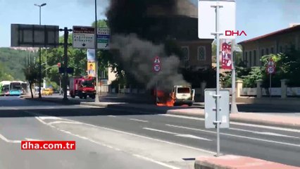 İstanbul'da korku dolu anlar! Bir anda alevler içinde kaldı