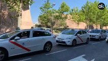 Los taxistas madrileños se manifiestan para pedir una regulación tras el estado de alarma