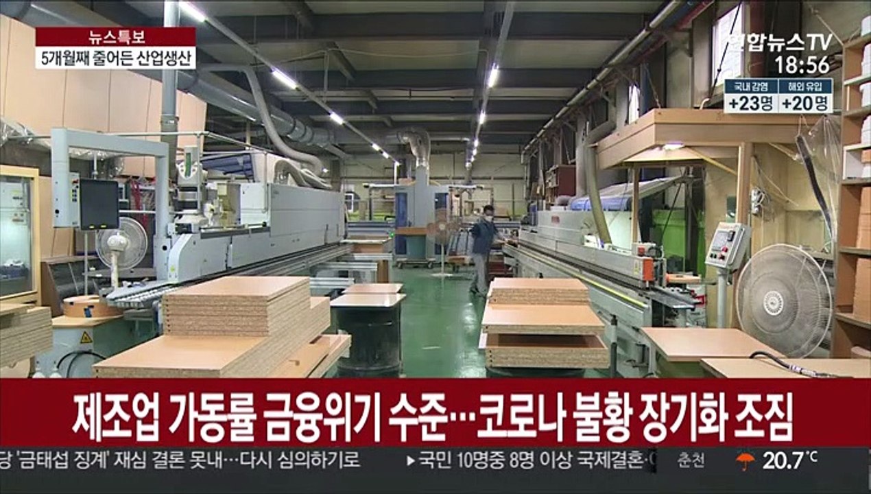 제조업 가동률 금융위기 수준…코로나 불황 장기화 조짐