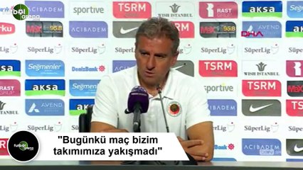 Hamza Hamzaoğlu: "Bugünkü maç bizim takımımıza yakışmadı"
