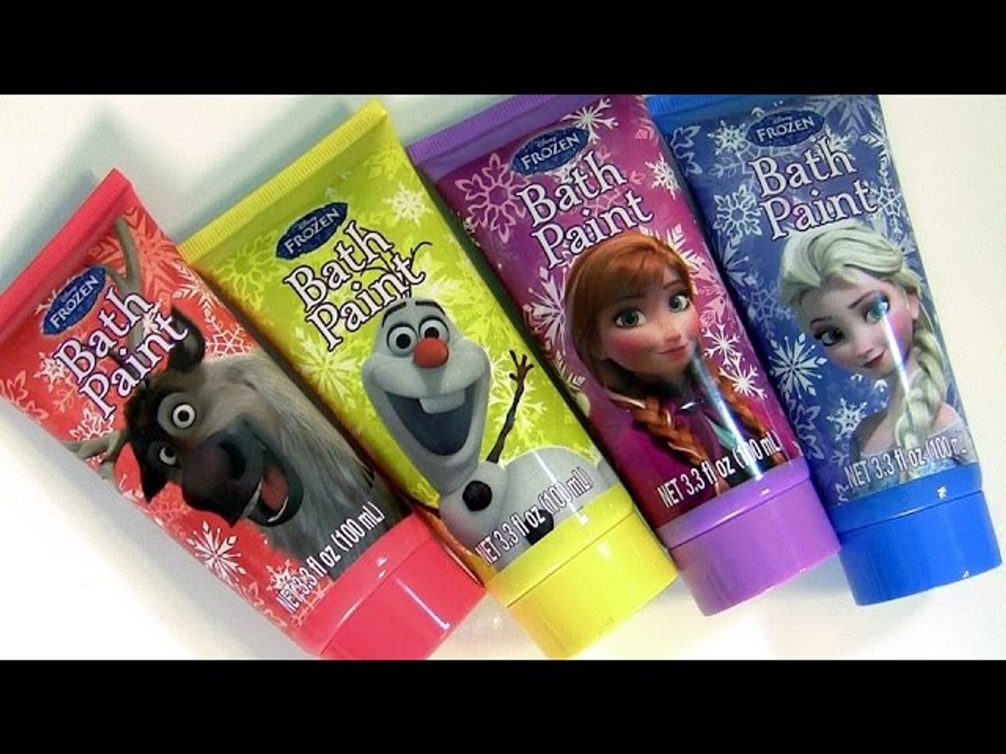 DISNEY PRINCESS BATH PAINT SET - LEARN COLORS and MIX COLORS Frozen Bath  Paint Anna Elsa Bathtub toys - video Dailymotion