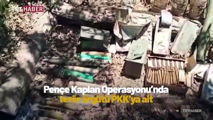 Haftanin'de teröristlerin kullandığı mühimmatlar imha edildi