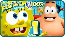 SpongeBob Battle for Bikini Bottom Rehydrated 100% Walkthrough Part 1 (PS4) Jellyfish Fields