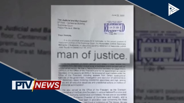 DOJ Sec. Guevarra, nominado muli sa pagka-SC Associate Justice