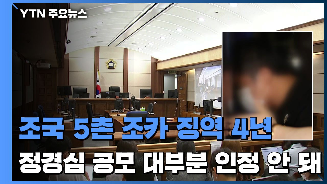 '사모펀드 의혹' 조국 5촌 조카, 1심 징역 4년...'정경심 공모' 대부분 인정...