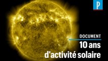 10 ans de la vie du Soleil sublimé grâce aux images de la Nasa