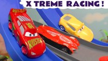 Hot Wheels Extrem Loop  Racing with Disney Pixar Cars 3 Lightning McQueen plus the Funny Funlings and Angry Birds in this Family Friendly Full Episode Race Toy Story for Kids