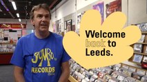 Jumbo Records spinning shop safety message