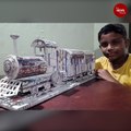 Kerala boy's train replica made of newspapers goes viral