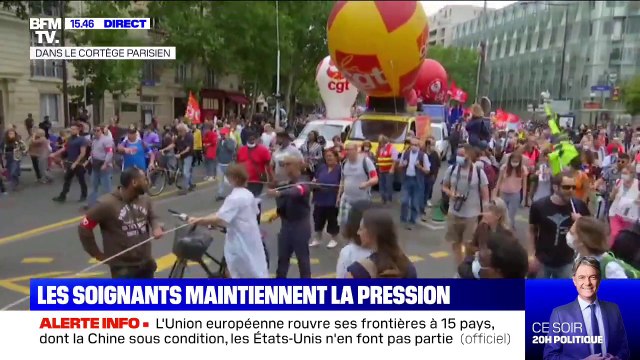 Les personnels hospitaliers manifestent pour obtenir davantage de moyens