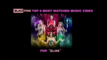 BLACKPINK Top 8 Most Watched MV