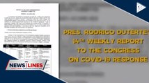 PRRD submits 14th CoVID-19 response report to Congress