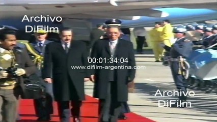 Manuel Solis Palma (Pte Panama) visita la Republica Argentina 1989