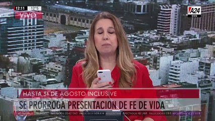 Se prorroga el trámite de fe de vida