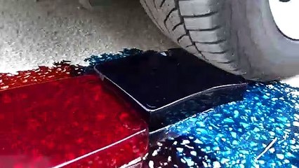 Crushing lighters from petrol car EXPERIMENT