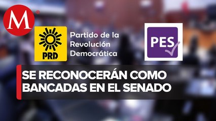 PRD y PES vuelven al Senado; aprueban acuerdo para integración de las bancadas