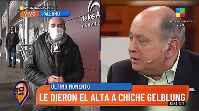 Gran noticia: Chiche Gelblung fue dado de alta