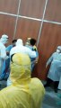 Pelea entre infectados de coronavirus en Costa Salguero