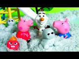 Frozen Fever Kinetic Sand Shimmering Snow Olaf Snowgies with Pig George, Peppa Pig Anna Elsa MLP