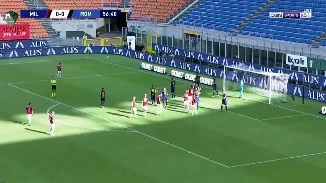 مباراة ميلان وروما -الشوط الثاني الدوري الايطالي