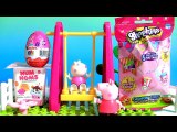 Peppa Pig Playground Swing Construction Building Blocks with Kinder Surprise My Little Pony