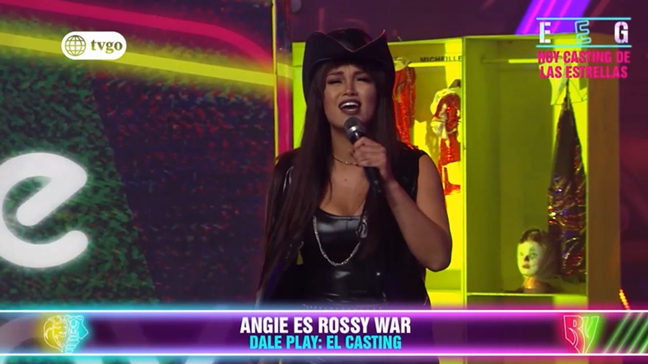 Angie Arizaga sorprendió con imitación de Rossy War