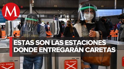 Metro de CdMx inicia entrega de un millón de caretas por coronavirus