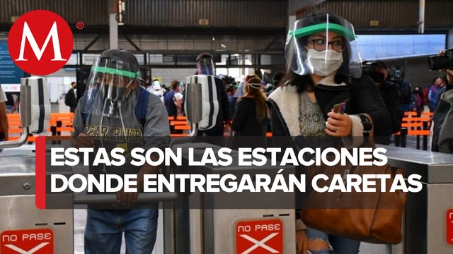 Metro de CdMx inicia entrega de un millón de caretas por coronavirus