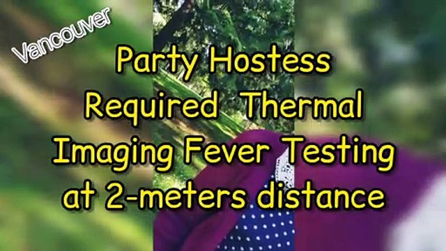 Birthday party host required 2 meter physical distanced thermal imaging fever testing at West End Vancouver, outdoor first birthday party