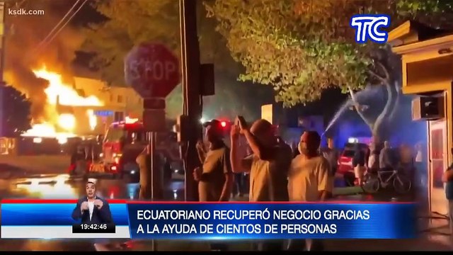 Equipo de El Noticiero conversó con el ecuatoriano que perdió su negocio en manifestaciones por George Floyd