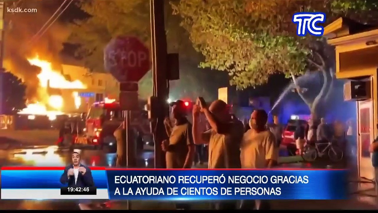 Equipo de El Noticiero conversó con el ecuatoriano que perdió su negocio en manifestaciones por George Floyd