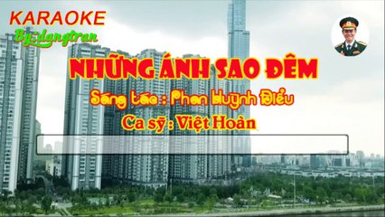 Karaoke- Những ánh sao đêm- tone Nam- dangtran- nhạc đỏ