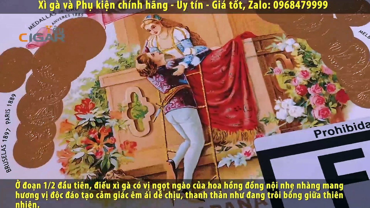 Xì gà Romeo Y Julieta No.1 Tubos hộp 10 và 25 chính hãng giá rẻ hàng Tây Ban Nha (Có bán lẻ điếu)