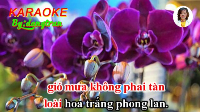 Karaoke- Nhánh lan rừng- Tone Nữ- dangtran- nhạc đỏ