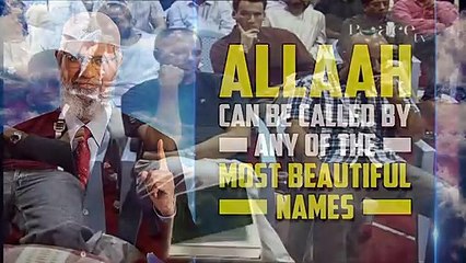 Allah can be called by any of the Most Beautiful Names - Dr Zakir Naik