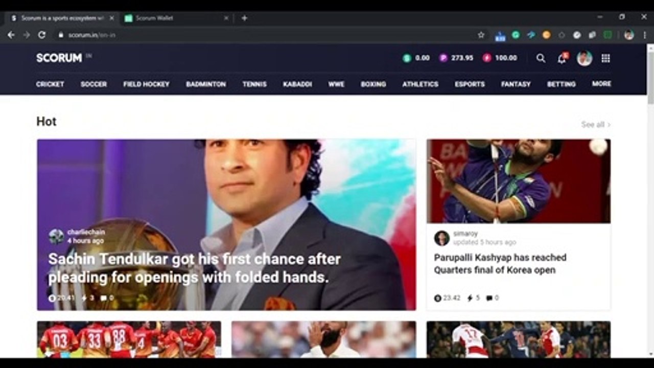Earn crypto through Scorum Blockchain
