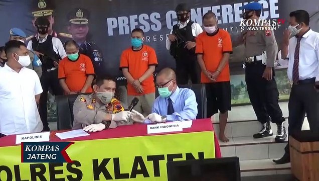 3 Pembuat Dan Pengedar Uang Palsu di Klaten Ditangkap