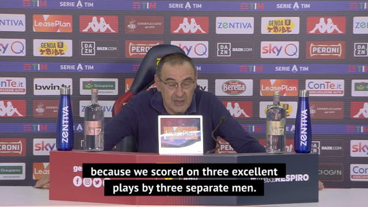 Individual brilliance secured Juve's win at Genoa - Sarri
