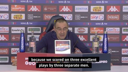 Individual brilliance secured Juve's win at Genoa - Sarri