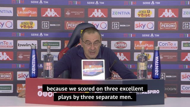 Individual brilliance secured Juve's win at Genoa - Sarri
