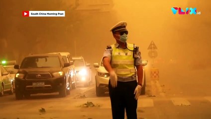 Satu Kota Mendadak Gelap! Disapu Badai Pasir Menakutkan