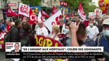 «De l'argent aux hôpitaux» : la colère des soignants descendus dans la rue