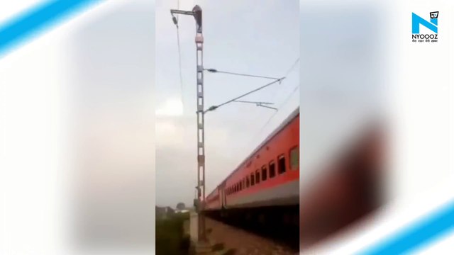 Man climbs up railways pole in Hapur, demands marriage with GF