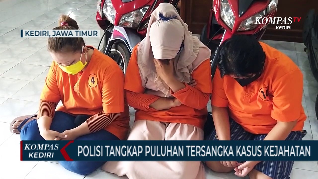 Polres Kediri Kota Tangkap Puluhan Tersangka Kasus Kejahatan Dan Narkoba