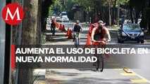 Aumenta número de ciclistas en Insurgentes por ciclovía temporal