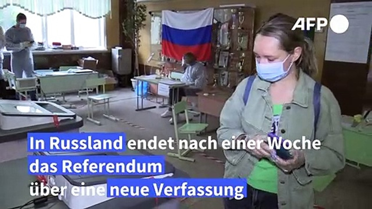 In Russland endet das Verfassungsreferendum