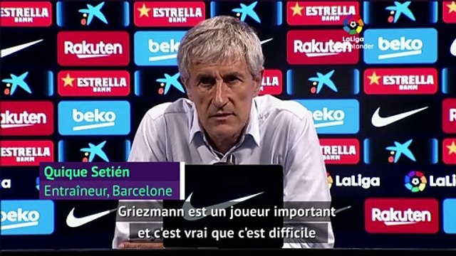 Quique Setién : je comprends totalement que Griezmann puisse se sentir mal